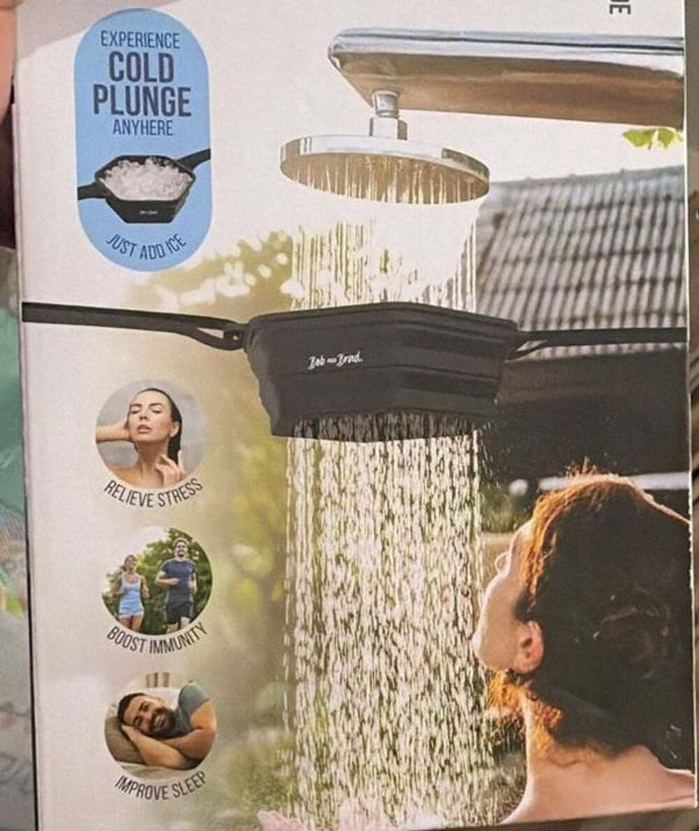 Ice Shower Attachment Foldable Portable Soft